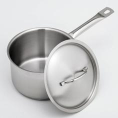 LUXSTAHL Сотейник, 2,8 л, d=18 см, h=11 см, металлическая крышка, тройное дно, индукция, ц