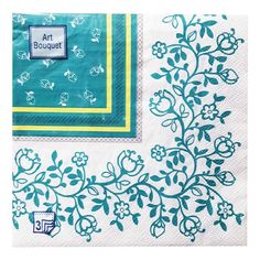 Салфетки Bouquet Барокко 2 бумажные трехслойные сервировочные 33 х 33 см 16 шт
