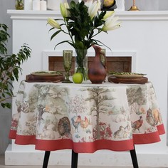 Этель Скатерть Этель Forest landscape d=148 см с ГМВО, 100% хл, саржа 190 гр/м2