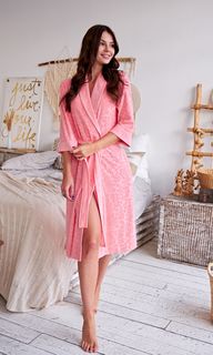 Халат женский VIEN 1169 розовый 2XL