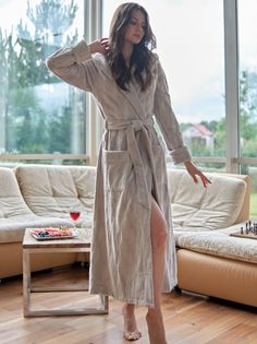 Халат женский Five Wien HOME 746 бежевый L/XL