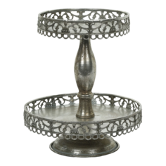 Подставка для украшений Dekor pap 24 x 18 x 30 см серебристая Lian Sheng