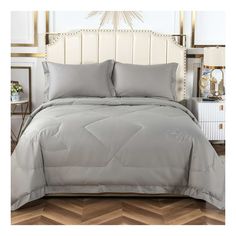 Комплект постельного белья Sofi De Marko Нельсон № 9 семейный мако-сатин 50 х 70 см серый