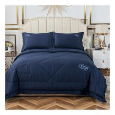 Комплект постельного белья Sofi De Marko Нельсон № 3 евро мако-сатин 50 x 70 см синий