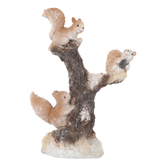 Фигурка Dekor pap Белочки на дереве полирезина 17,5 x 11 x 23,5 см Master Hand