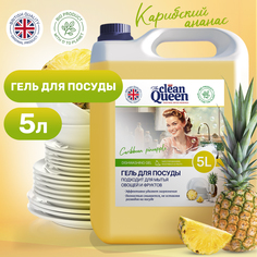 Средство для мытья посуды Clean Queen Карибский ананас 5 л