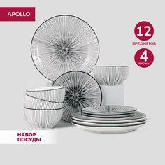 Набор столовой посуды на 4 персоны APOLLO RCL-0012 Reclipse 12 предметов