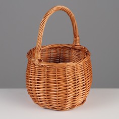 Корзина хозяйственная, 19х14/25 см, ива No Brand