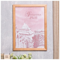 Фоторамка сосна с24 25х35 см, дуб (пластиковый экран) No Brand