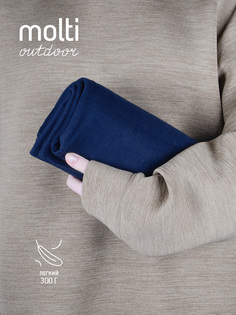 Флисовый плед Molti Warm&Peace, синий