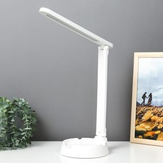 Лампа настольная Офис LED 3 режима 5Вт USB белый 15,5х30х36 см Risalux