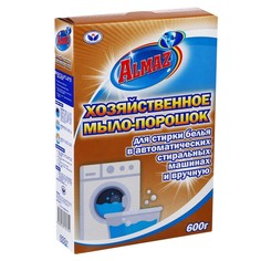 Almaz Хозяйственное Мыло-Порошок для автоматической и ручной стирки, 600 гр No Brand