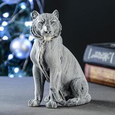 Сувенир Тигрица сидящая 16см Сувениры из мраморной крошки