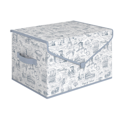 Коробка для хранения вещей с крышкой Valiant TI-BOX-TM 40х30х25 см