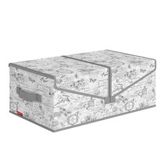 Коробка для хранения вещей с двойной крышкой, Valiant VG-BOX-T2, 50х30х20 см
