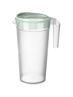 Кувшин для воды с крышкой Restola пластмассовый 1,5 л прозрачный