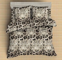 Постельное бельё Amore Mio Мако-сатин Leo Микрофибра 1,5 спальный