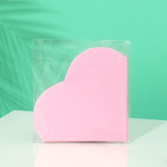 Бумажные салфетки Сердце Розовый, 12 шт No Brand