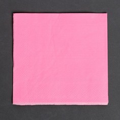 Бумажные салфетки Страна Карнавалия розовые однотонные, 25х25 см, 20 шт
