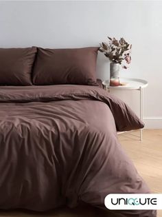 Комплект постельного белья Uniqcute Mocca поплин, 2 спальный, 2 наволочки 50x70 см