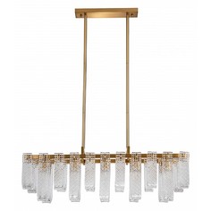 Люстра на штанге Indigo Brina 12027/10PL Brass