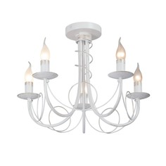 Люстра потолочная Vitaluce V3035-0/5PL 5xE14 40 Вт, белый матовый с золотом