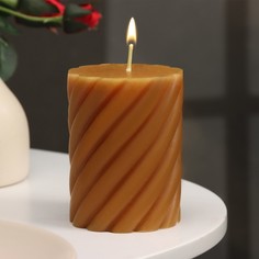 Свеча Yueyan Candle витая Лаванда и цитрус, 7,5х10 см цилиндр ароматическая No Brand