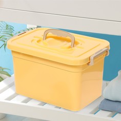 Контейнер для хранения Соломон, с крышкой, 6,5 л, цвет бежевый Solomon