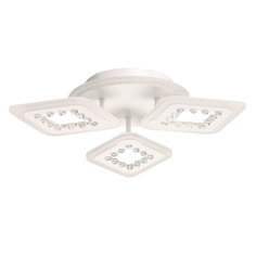 Светильник потолочный De City люстра светодиодная с пультом LED Мадлен 424014704