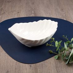 Салатник Nouvelle Маршмеллоу 23х14х9 см, 700 мл, фарфор