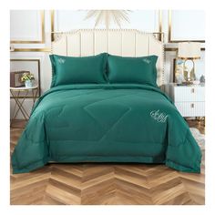 Комплект постельного белья Sofi De Marko Нельсон № 12 семейный мако-сатин зеленый