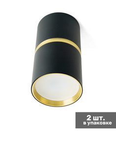 Светильник потолочный Feron MR16 35W 220V GU10 черный золото ML186 2 шт