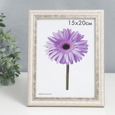 Фоторамка пластик Rosa 15х20 см серебро No Brand