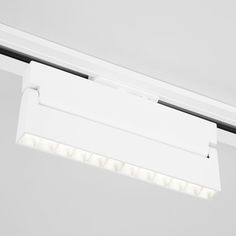 Трековый однофазный LED светильник Elektrostandard Garda 85018/01 белый 20W 4200K