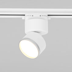 Трековый однофазный светильник Elektrostandard Impact 85514/01 белый матовый/серебро 10 Вт
