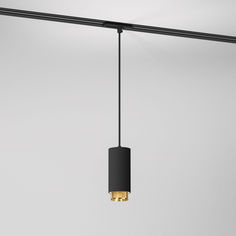 Трековый однофазный подвесной светильник Elektrostandard Nubis 85021/01 черный/золото GU10