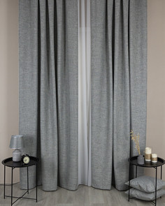 Штора 100% блэкаут на люверсах 130х305 Массимо Минераль Evrika Home