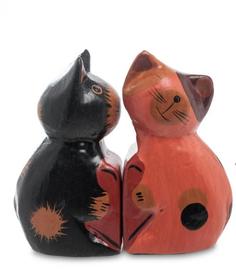 Статуэтка Decor and Gift, Кот и кошка поцелуй, 8 см, 2 шт