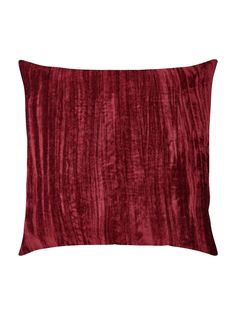Декоративная подушка PRIMETEX Бархат, HX671, 45х45 см чехла, бордовый