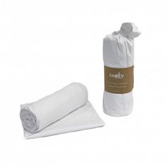 Простыня на резинке из ранфорса SAREV P951 V50 BEYAZ 160х200х35 с наволочками 50х70 2шт