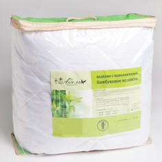 Одеяло Адель 140х205 см 300 гр/см бамбуковое волокно, микрофибра белый