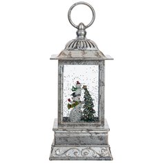 Статуэтка Flando "Фонарь" (подсвет., вьюга, 3хАА), Д10 Ш10 В27 см, 793920