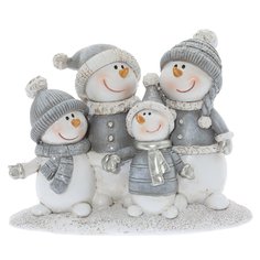Фигурка декоративная Flando Снеговики 752660