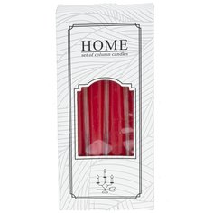 Свеча Flando, набор из 4-хшт, 10x2,5x21,5 см,804559 красный