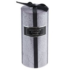Свеча Flando ароматическая, 7x7x14 см,804562 серый