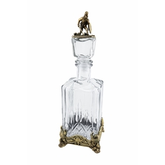 Штоф Кольчугинский мельхиор Викинг латунный с чернением