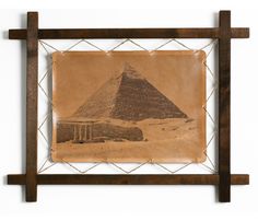 Картина BoomGift Пирамида Хефрена, гравировка на натуральной коже