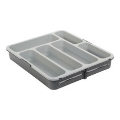 Лоток для столовых приборов Baroness Home 35,5 х 31 см черно-серый