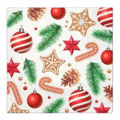 Салфетки бумажные Paw Decor Collection Tete a Tete Lunch Christmas 3 слоя 33 х 33 см 20 шт