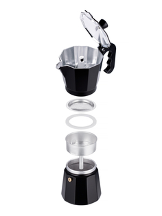 TECO TC-401-3 CUPS кофеварка гейзерная (150 мл) сталь